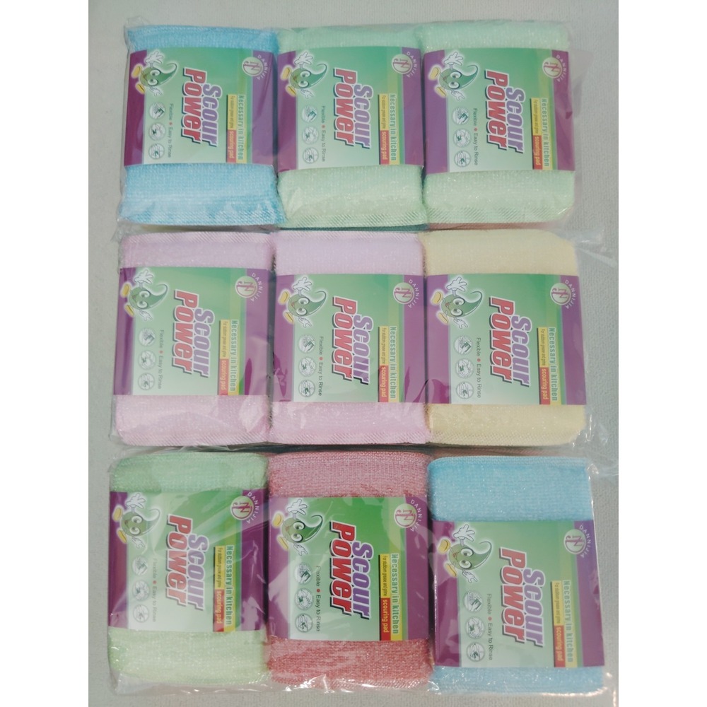 Multicolor Nylon Exfoliating Bath Sponge Body Scrubber